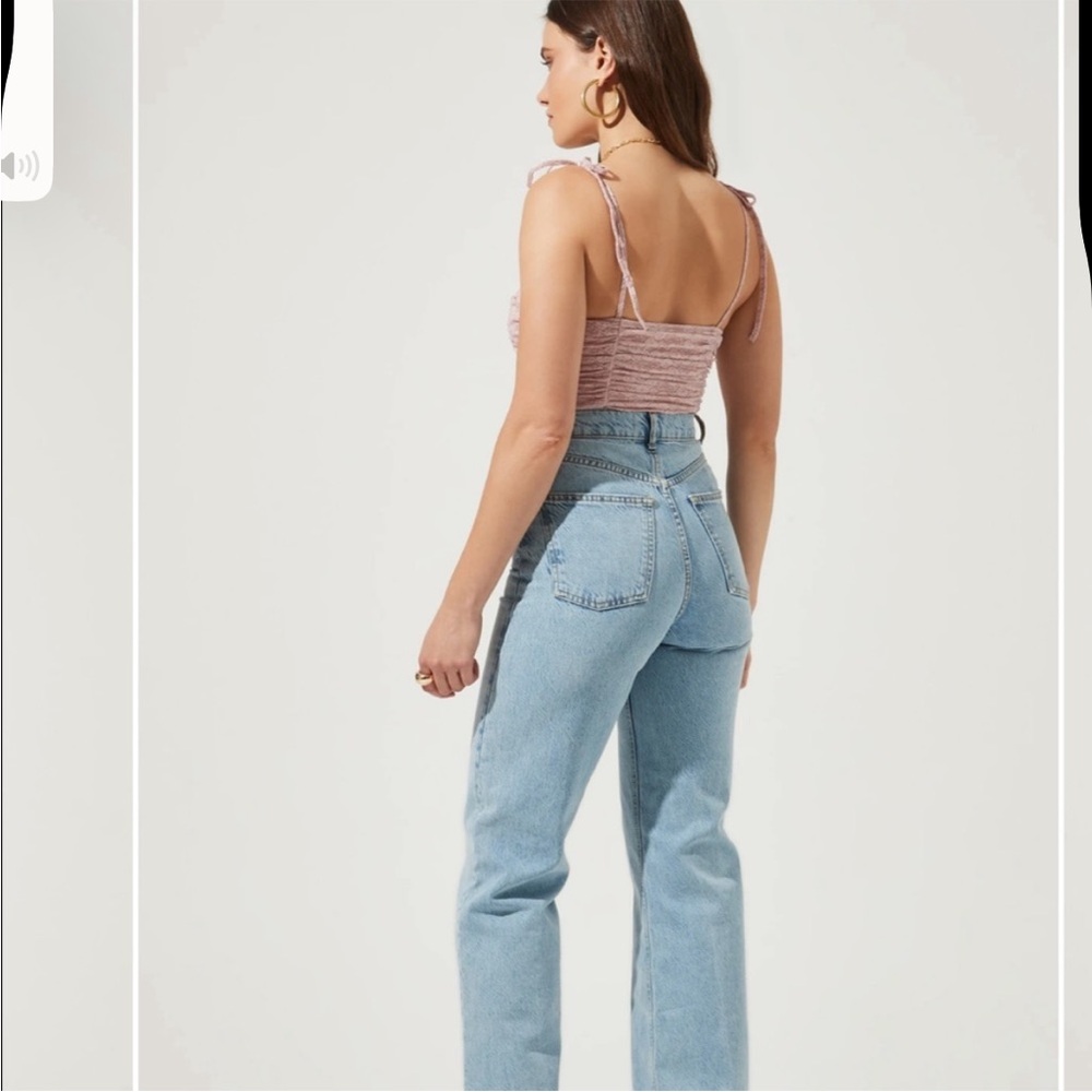 Astr Pink Lace Bodysuit - Picture 7 of 10